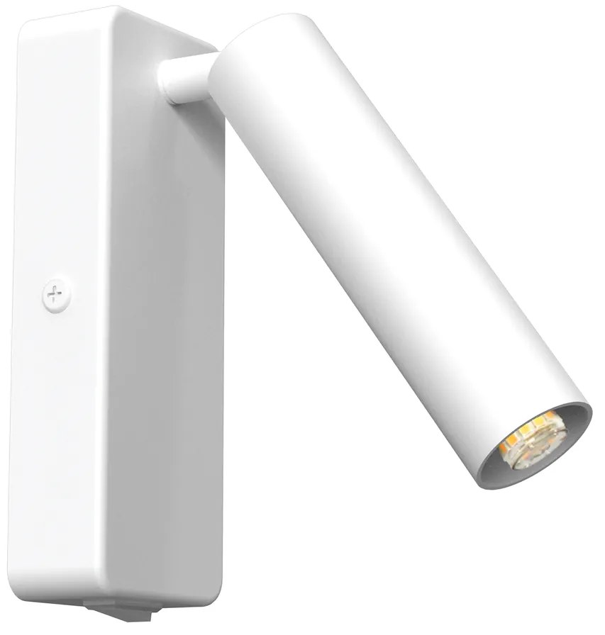 Nástenné svietidlo Santi, 1x biele kovové tienidlo, w