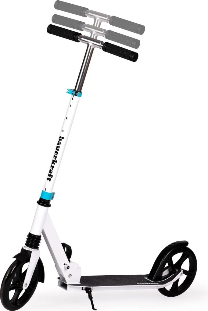 Bauerkraft Skladacia mestská kolobežka pre deti a mládež, 200 mm kolesá, nastav. riadidlá 95–105 cm