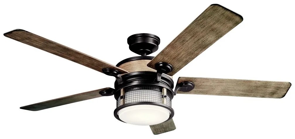 Kichler KLF-AHRENDALE-60-AVI-LED Stmievateľný stropný ventilátor 10W/230V IP44+DO