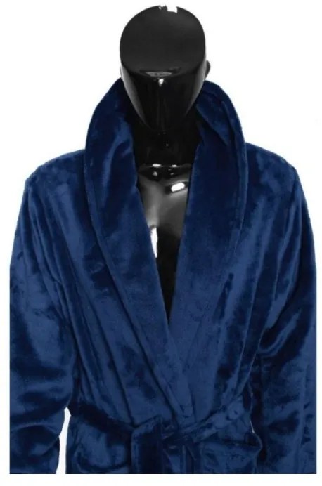 Župan z mikrovlákna tmavomodrý FARO, M