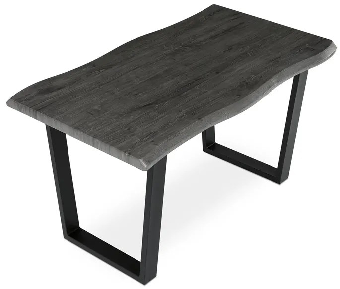 Autronic BONTEC Jedálenský stôl 140x80cm, mdf, sivý dub, HT-F4214 GREY Farba: Šedá