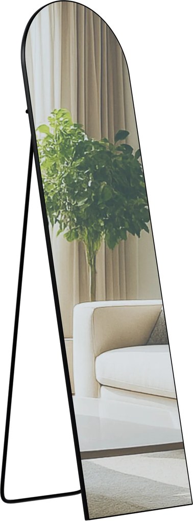 Zrkadlo Moline 140x40 cm - čierne matné