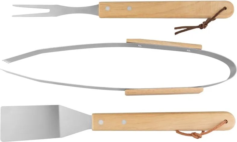 Sada náradia Strend Pro Grill, na grilovanie a opekanie, s drevenou rúčkou