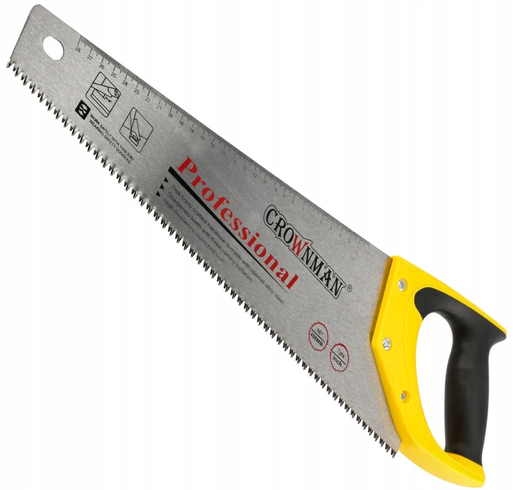 CROWNMAN Ručná píla na drevo 470mm s PROFESIONÁLNOU mierou