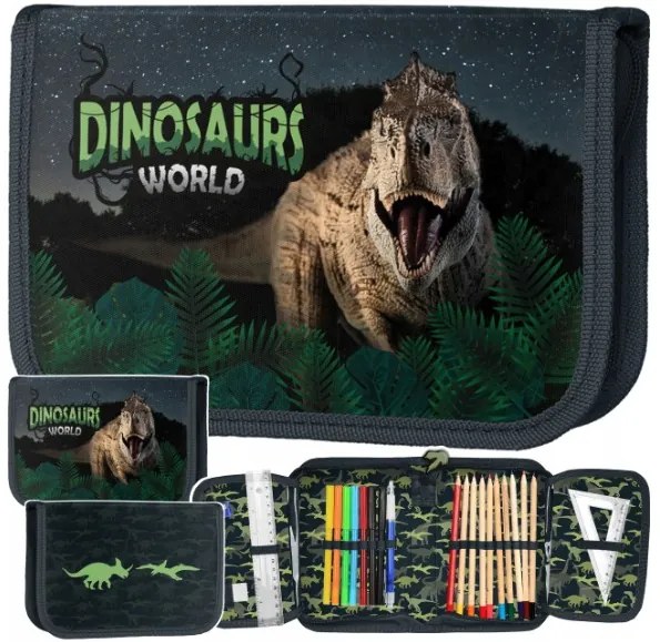 5-dielny školský set pre chlapcov Dinosaurs World
