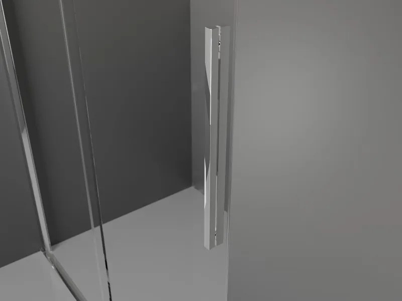 Mexen Velar, sprchový kút s posuvnými dverami 110 x 120 cm, 8mm sklo námraza, chrómová, 871-110-120-31-01
