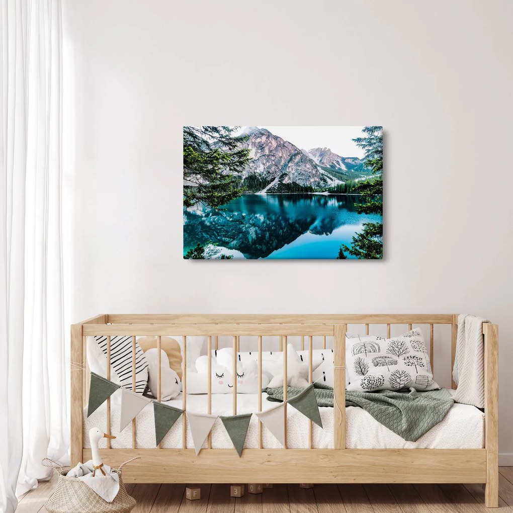 Obraz Jazerá v Alpách (90x60 cm)