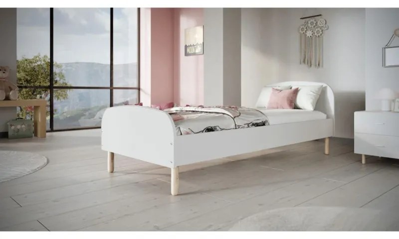 Detská posteľ Emma 180x90 cm bez matraca biela