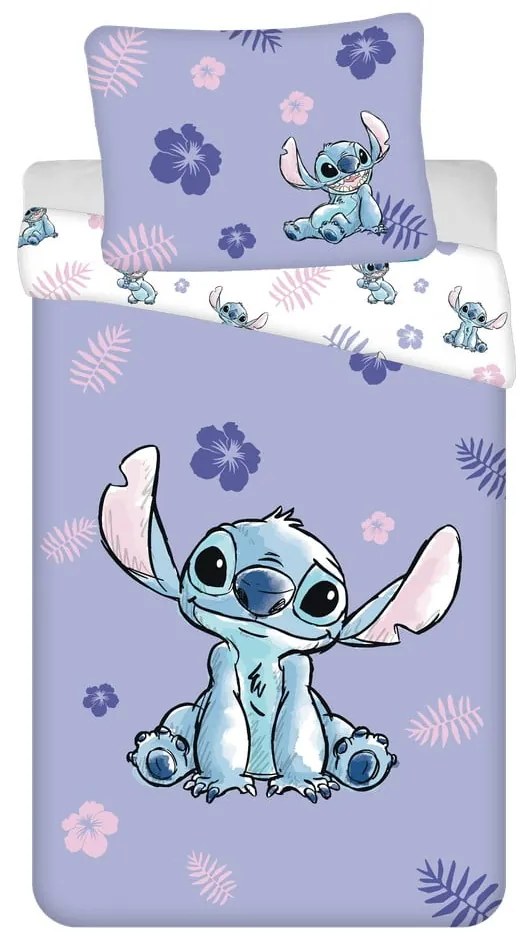 Bavlnené detské obliečky na jednolôžko 140x200 cm Lilo and Stitch - Jerry Fabrics
