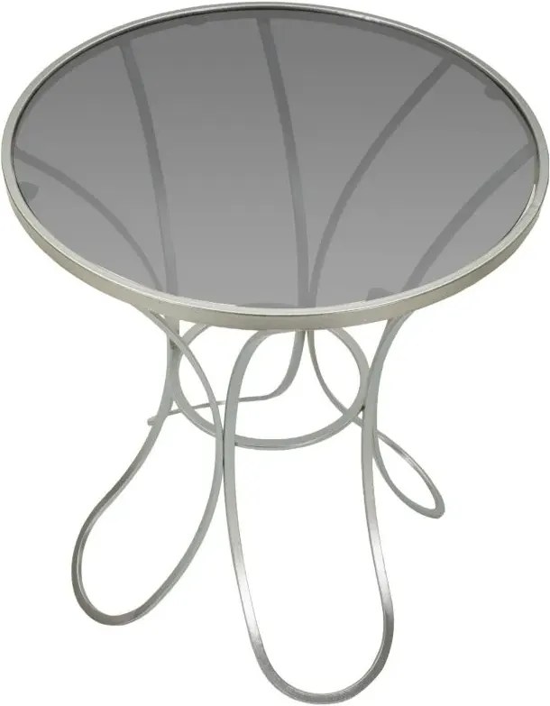 Odkladací stolík Trixy 56 cm strieborný