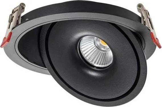 LED Podhľadové bodové svietidlo LED/20W/230V 3000/4000/6400K pr. 16,5 cm čierna