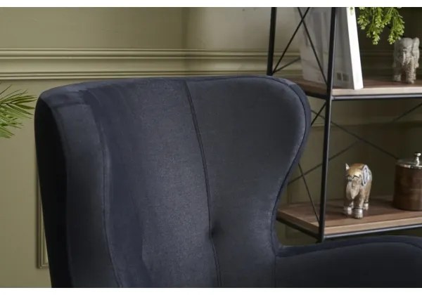 Kreslo ušiak NEKO antracit