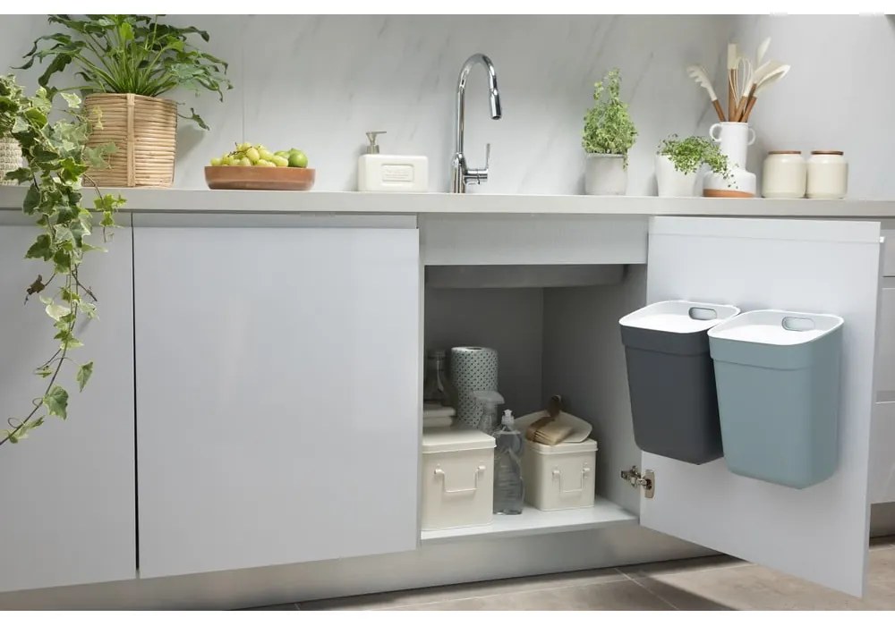 Tmavosivý odpadkový kôš na triedený odpad z recyklovaného plastu 10 l Ready To Collect – Curver