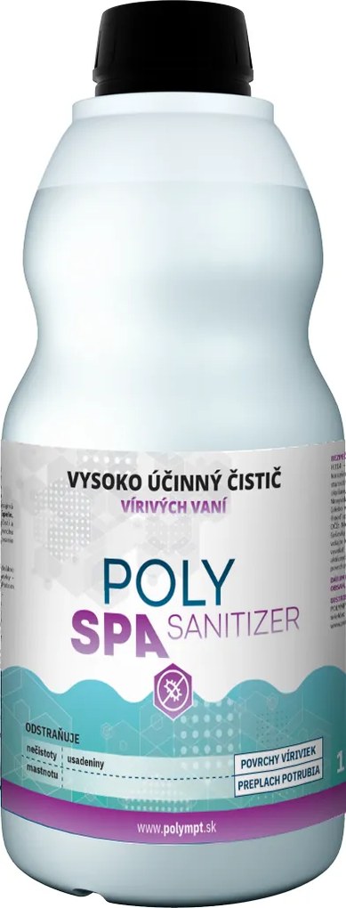 POLY SPA SANITIZER na čistenie vírivých vaní a jacuzzi, POLYMPT Objem: 3 l