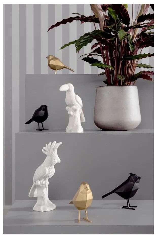 Čierna dekoratívna soška PT LIVING Bird Small Statue