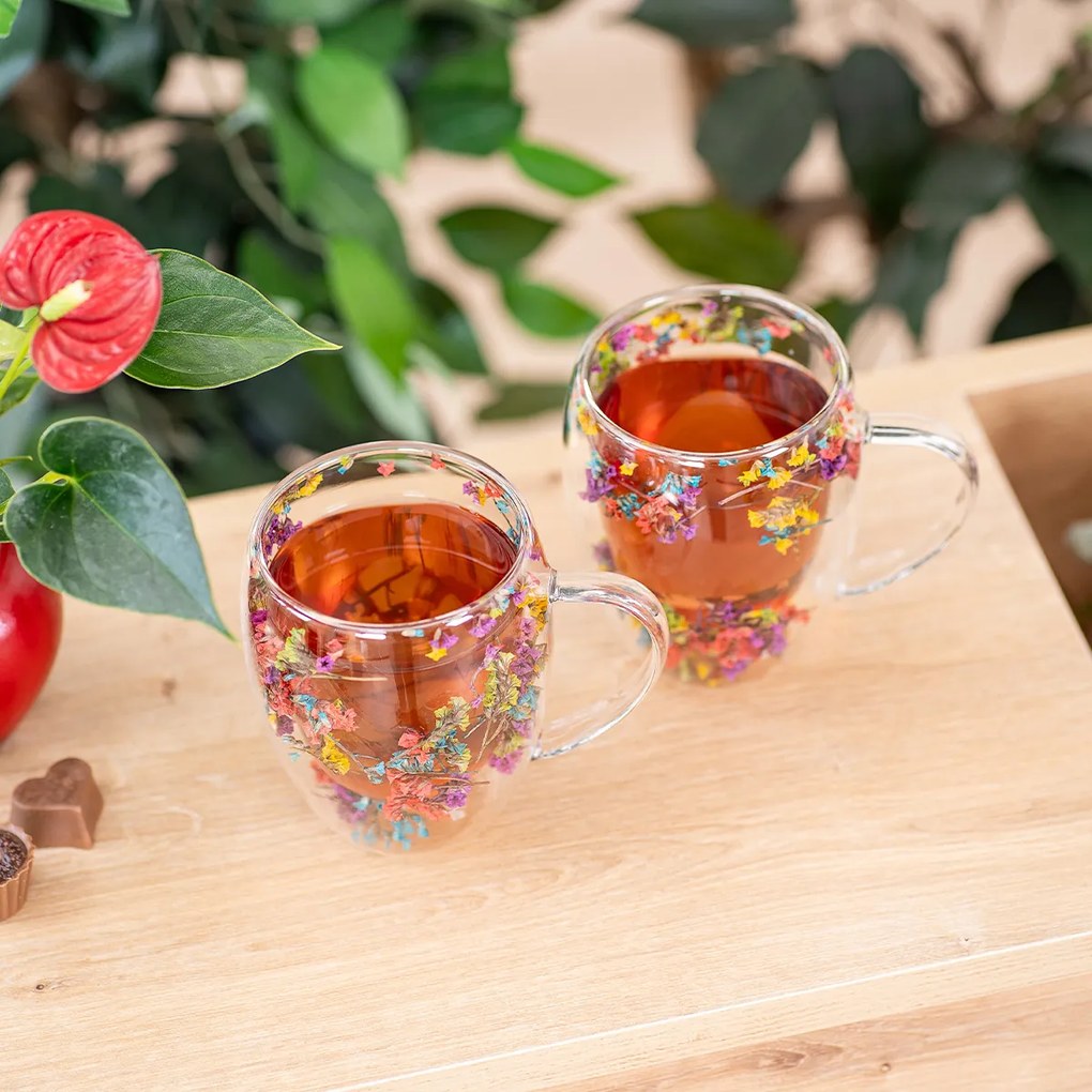 4Home Termo pohár Flowers Hot&Cool 350 ml, 2 ks