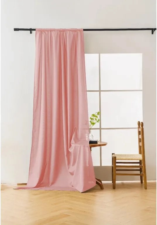 Záves OXFORD LIGHT 140x250 cm, ružový Zavesenie: Riasiaca páska