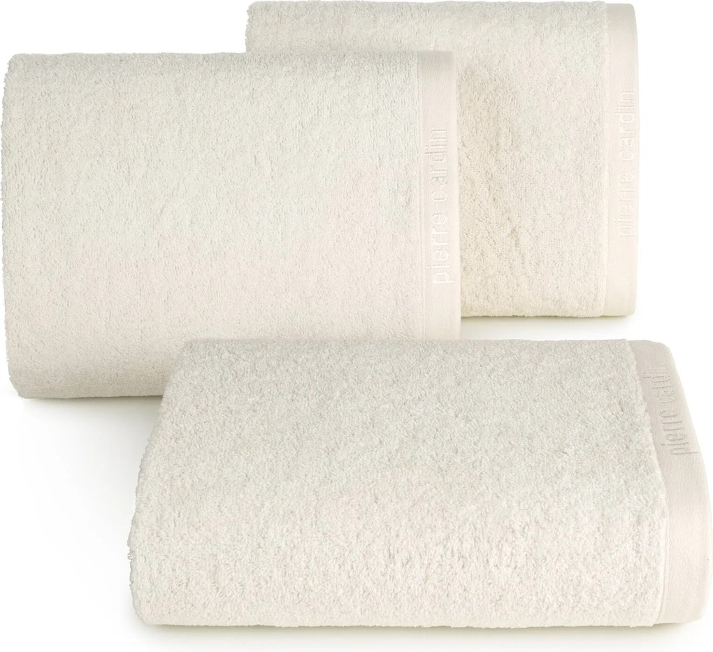 BAVLNENÝ UTERÁK PIERRE CARDIN EVI 70X140 CM KRÉMOVÁ