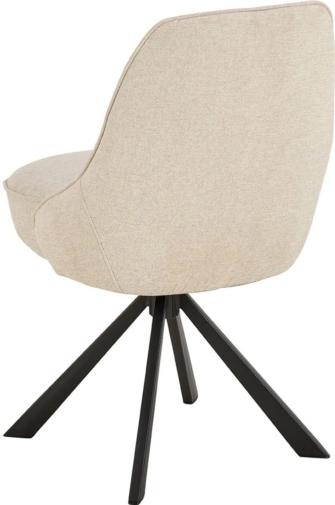 Otočná jídelní židle Carlton béžová