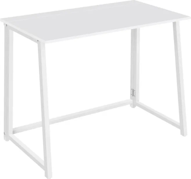 Súprava do pracovne ZARIMO stôl 80x40 cm, biela + kreslo AVOLA VELVET, mätová
