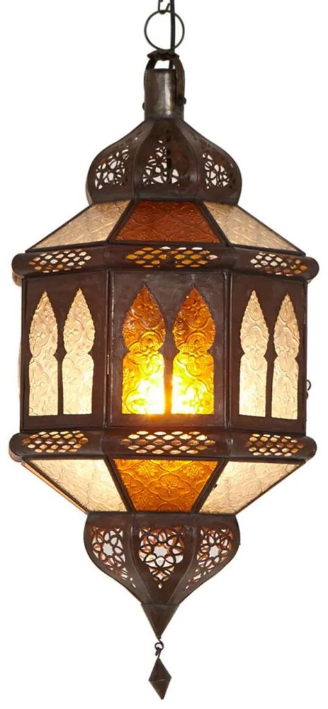 Orientálna lampa Biban Trombia žlto-biela