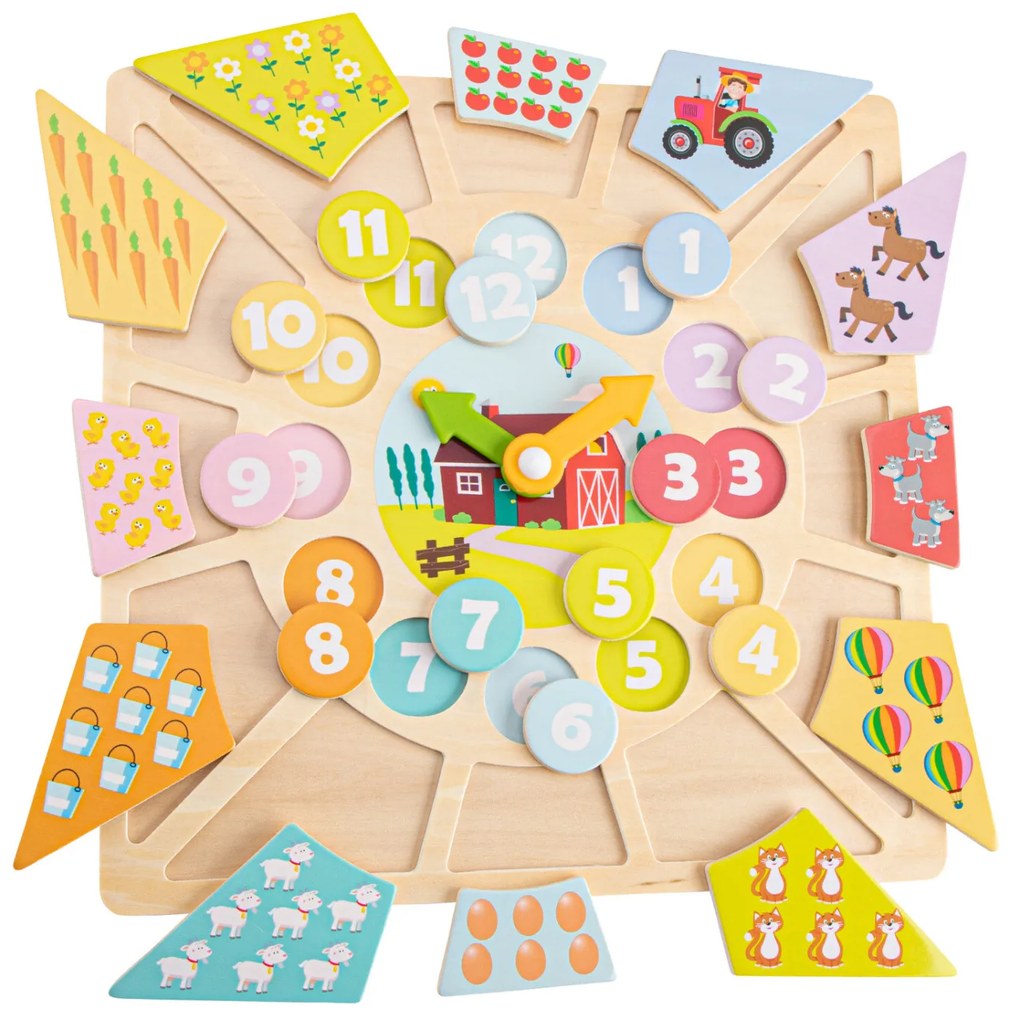 Hodiny + puzzle 2v1
