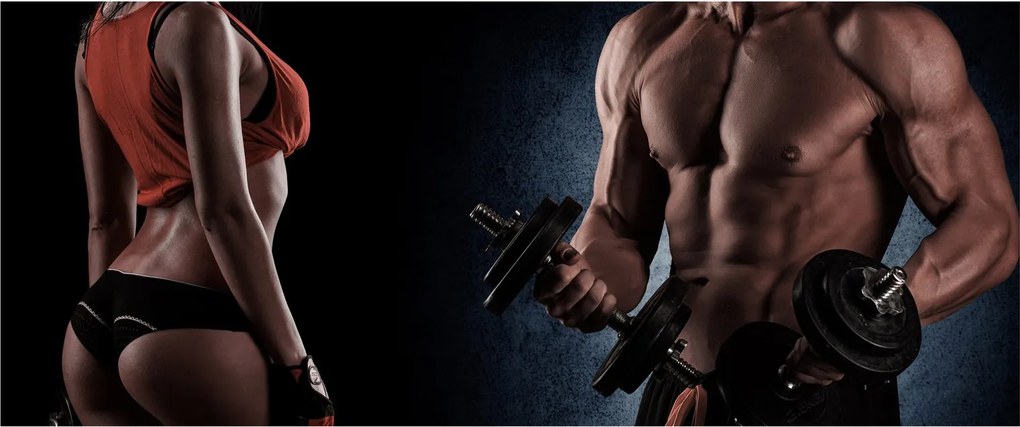 Obraz - Fitness (120x50 cm)