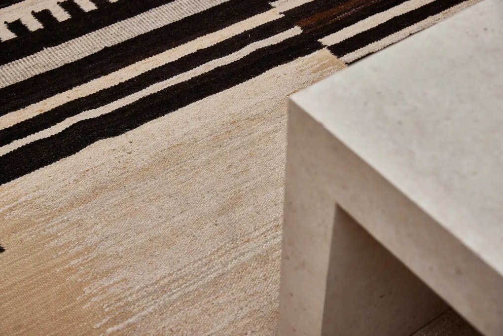 Diamond Carpets India, Ručne viazaný kusový koberec Duskwood DESP P110 Coffee Mix, 120x170, hnedá, obývacia izba