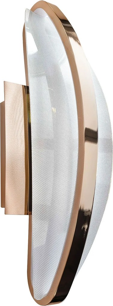Toolight Toolight, LED nástenné svietidlo 15W, 4000K, 3000lm, G125-W, ružové zlato, OSW-02617
