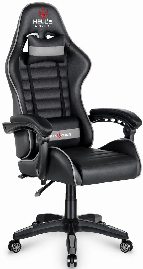 Hells Herné kreslo Hell's Chair HC-1003 Plus Grey