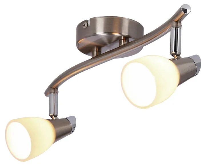Nástenná svietiaca páska 2X40W G9 matná/chróm biela SELIA