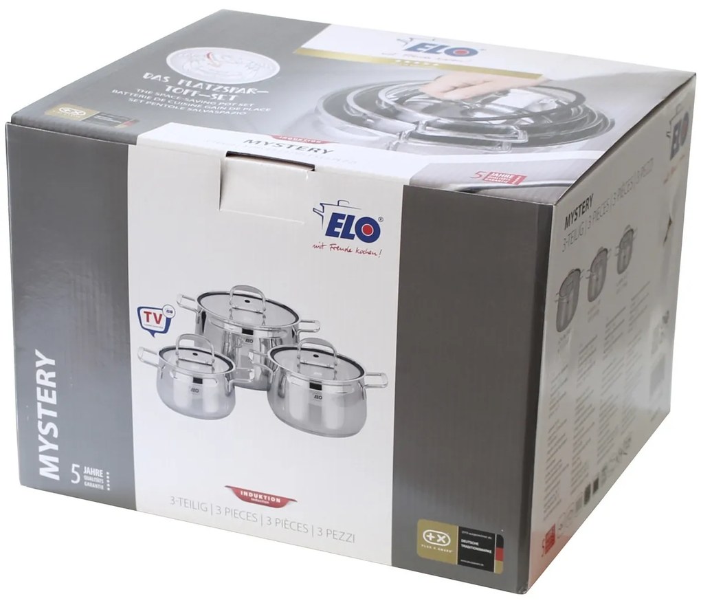 Elo 91003 3-dielna súprava nehrdz. hrncov Mystery