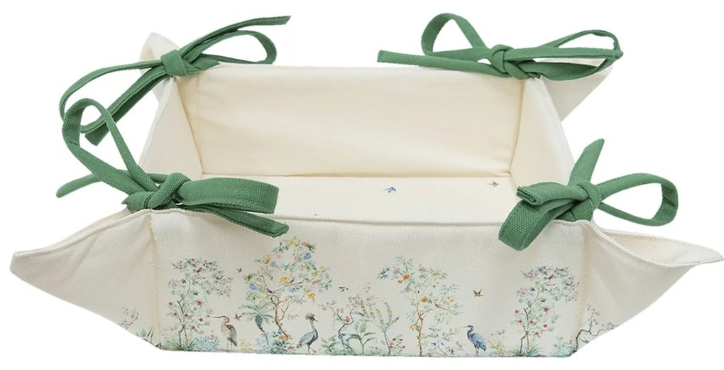 Textilné košíček na pečivo Birds in Paradise - 35 * 35 * 8 cm