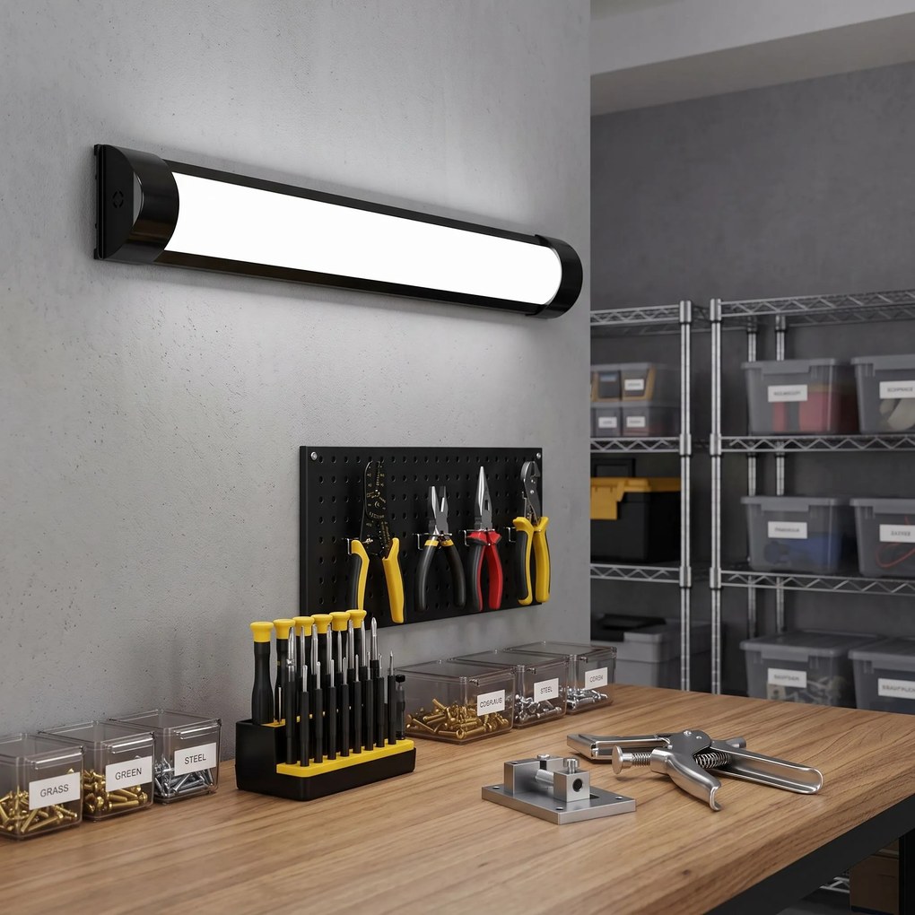 Toolight Toolight, JNH053-18N, lineárne LED svietidlo 60 cm, 18 W, 4000 K, čierna, OSW-56249