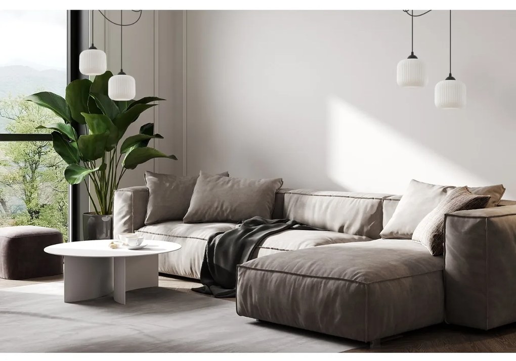 Závesné svietidlo Riffle Spider, 2x biele sklenené tienidlo, b