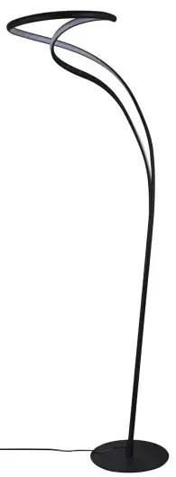 Dizajnová stmievateľná slojaca lampa Twist čierna