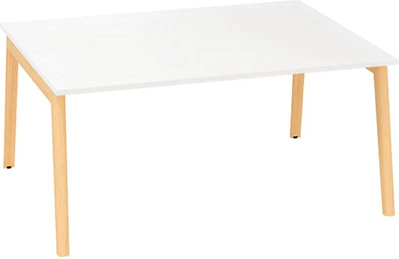 Kancelársky pracovný stôl ROOT, 1600 x 1600 mm, biela