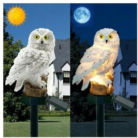 Azar 669 Dekoratívna solárna lampa Sova