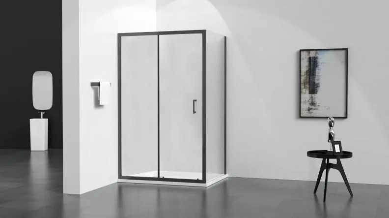 Sprchovací kút maxmax APIA - 140x90 cm - BLACK