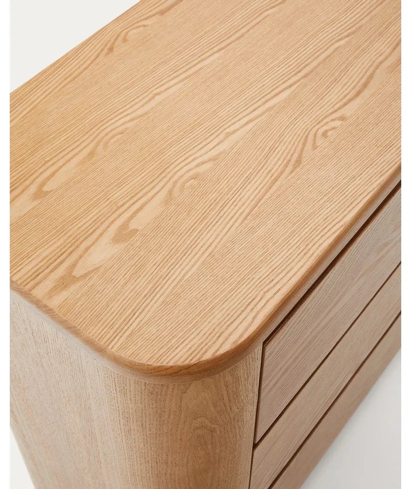 Komoda v dekore jaseňa v prírodnej farbe 120x80x40 cm Salaya – Kave Home