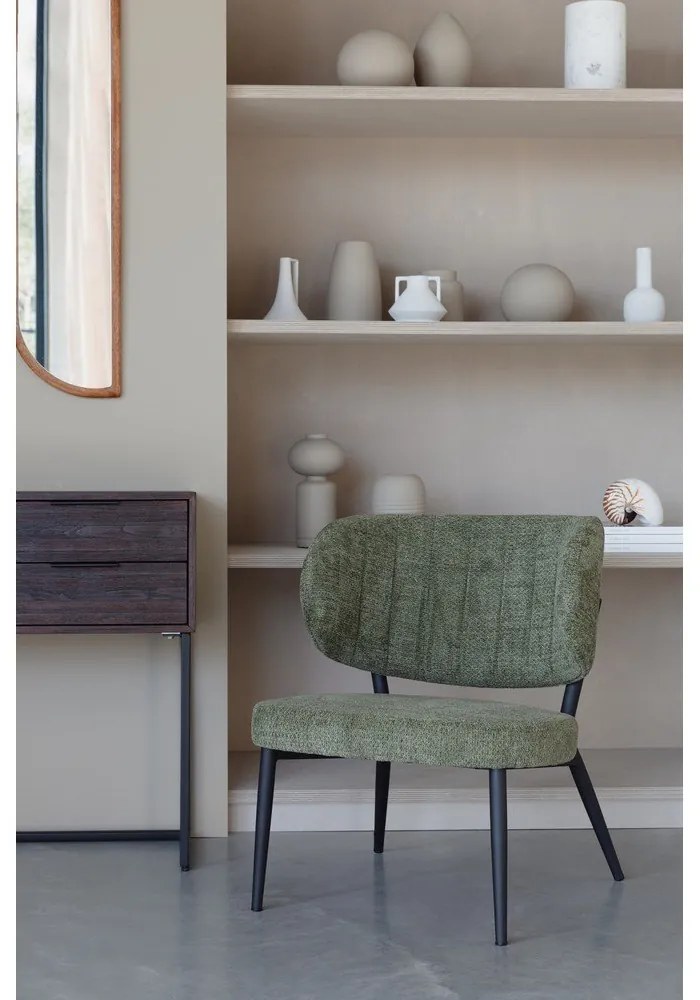 Zelené kreslo Sanne – White Label