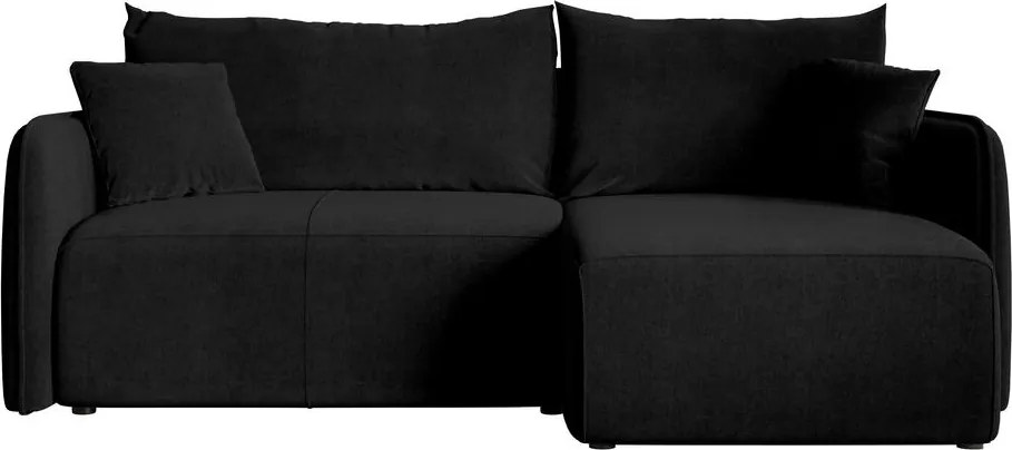 Rohová sedacia súprava Mamma (čierna čierna)