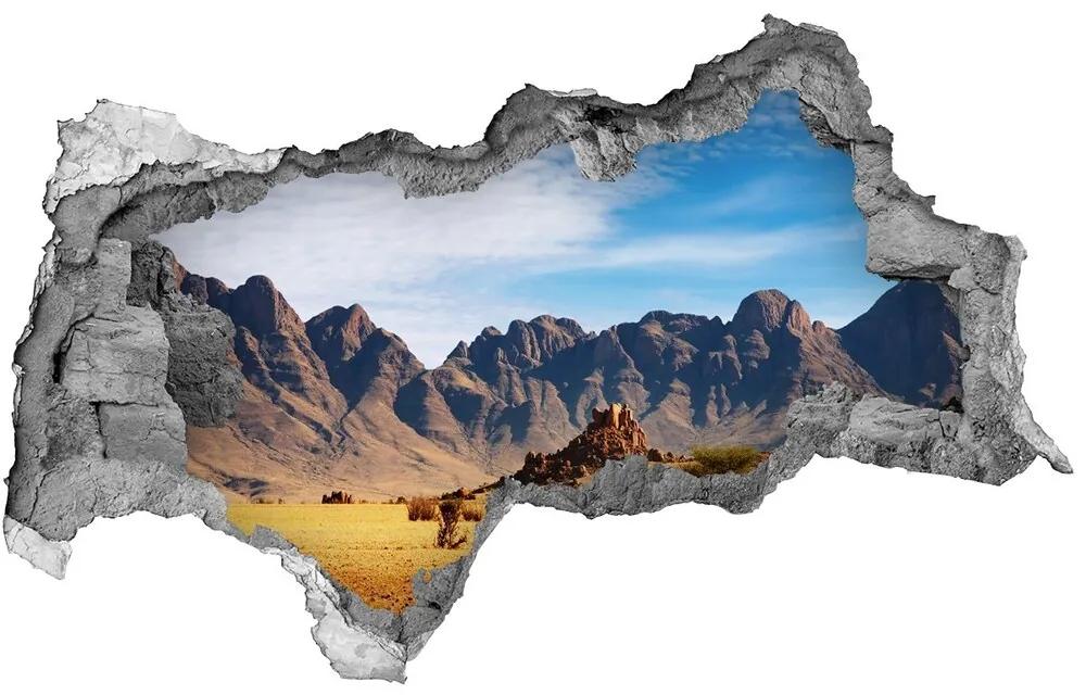 Diera 3D v stene nálepka Skaly v namíbii nd-b-5022604