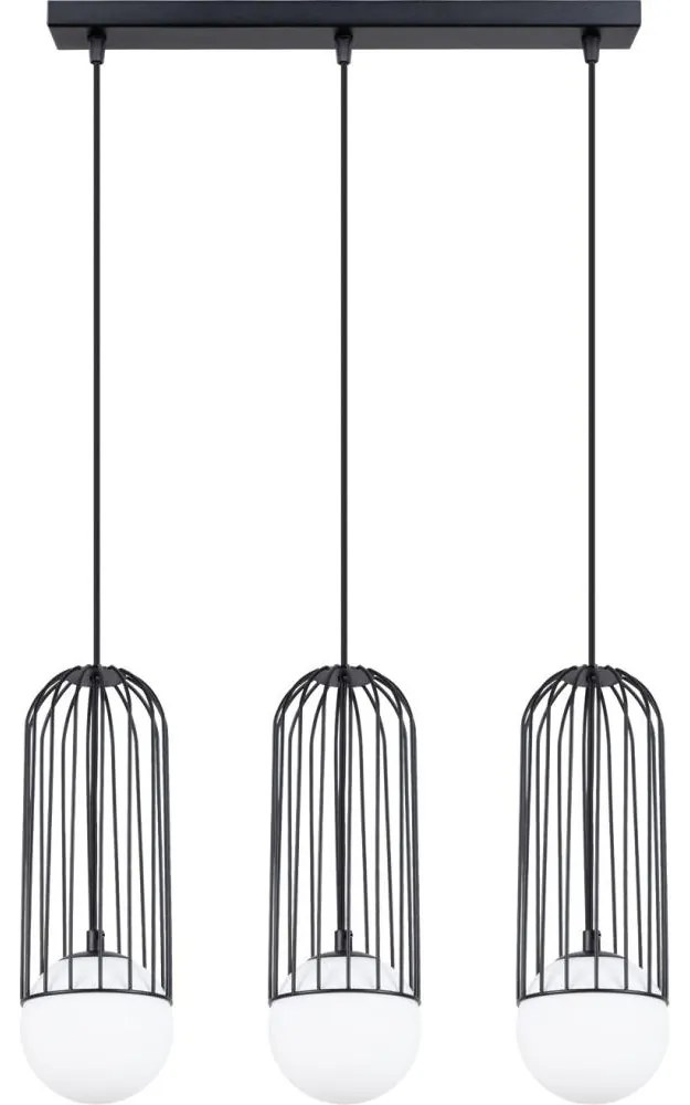 Sollux SL.1334 - Luster na lanku BRINA 3xG9/8W/230V čierna