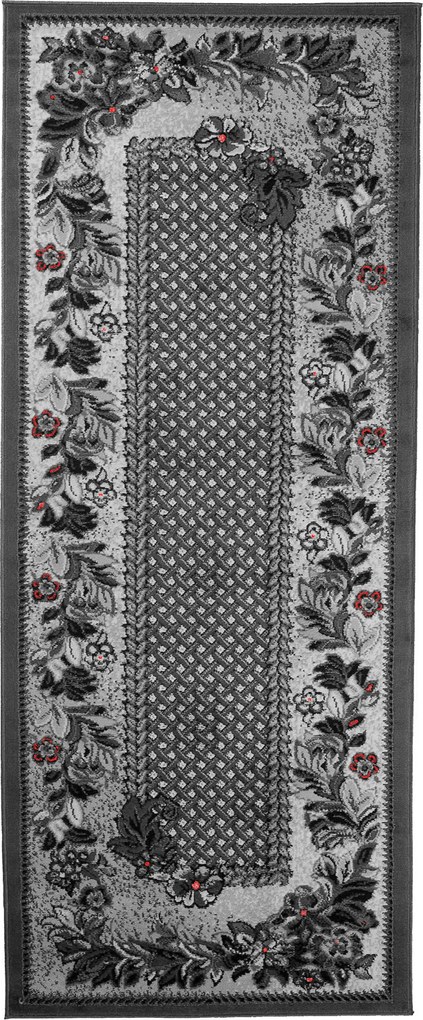 TA Koberec 7192B DARK GRAY CHEAP PP CRM Sivý Obdĺžnikový Rozmer: 100x150 cm