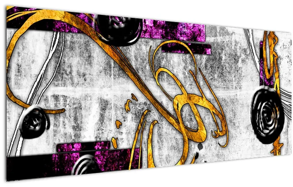 Obraz abstrakcie (120x50 cm)