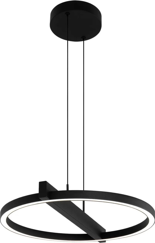 Moderná závesná LED lampa čierna Tivoli K-8230
