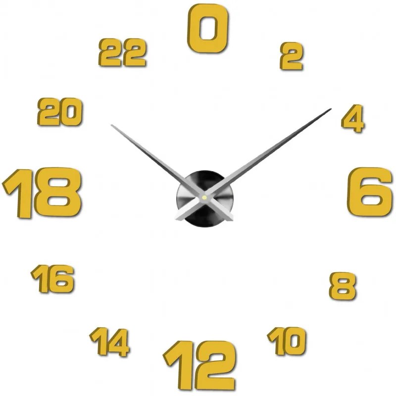 Moderné nalepovacie nástenné hodiny | 3D hodiny 12S022-Wall clock
