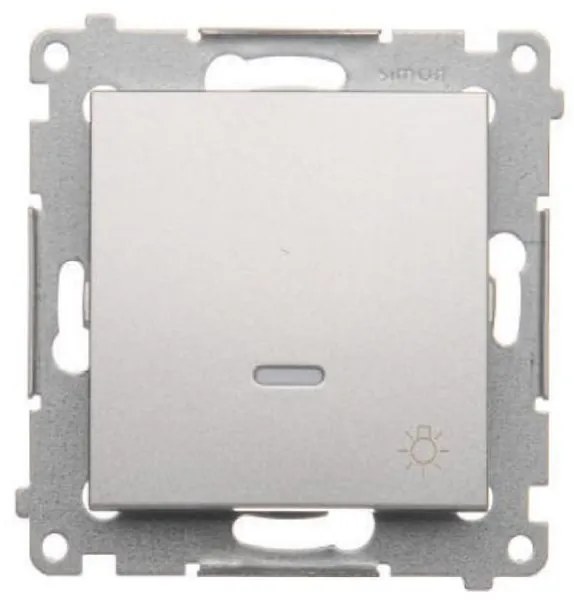 DS1L/11 Svetelné tlačidlo s podsvietením biely