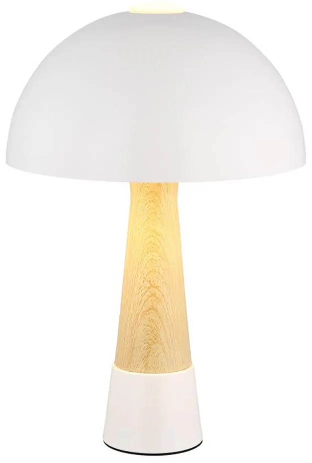 Globo 51570122 - Stolná lampa PAULIN 1xE27ILLU/40W/230V biela